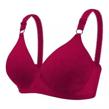 Нижнее белье большого размера, женский сексуальный бюстгальтер без стального кольца, собранный, регулируемый бюстгальтер с защитой от провисания 80B
