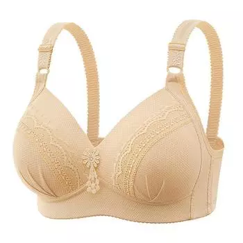 Нижнее белье Большой размер Тонкий без стального обода Сборка Регулируемый бюстгальтер Полная чашка Удобный и дышащий Сексуальный кружевной женский бюстгальтер 38/85BC pass cup