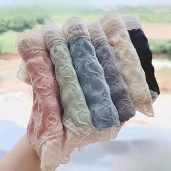 Нижнее белье Cloud Bubble женские кружевные трусы с талией и мешком на бедрах, приятные для кожи кружевные трусики с треугольными чашечками из графена one size