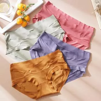 Нижнее белье для беременных с низкой талией, шелковые комбинезоны, высокоэластичные трусики большого размера для беременных, трусики для беременных L