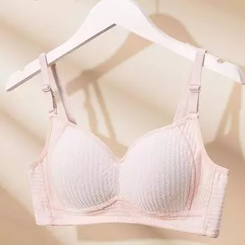 Нижнее белье для девочек, удобное и милое, однотонное, полосатое, с плоской грудью, студенческий бюстгальтер 70 белый