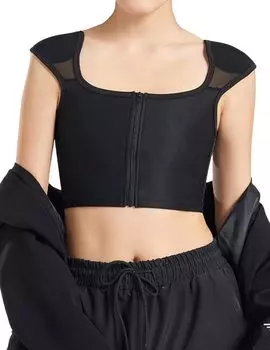 Нижнее белье для косплея, сдавливающее грудь, которое визуально уменьшит ее размер. Майка с подплечниками. Формирует линию тела [сцена Ranmy]