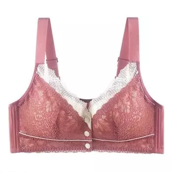 Нижнее белье для мам с пряжкой спереди, собирает антипровисающие женские большие размеры, тонкий жилет, регулируемый тип, чехол для бюстгальтера среднего и пожилого возраста 36/80