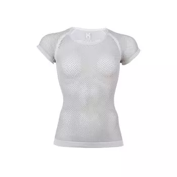 Нижнее белье для скалолазания Drynamic Mesh с коротким рукавом MIV01708 светло-серый S [Millet] [женский] (НОВЫЙ ЛОГОТИП)