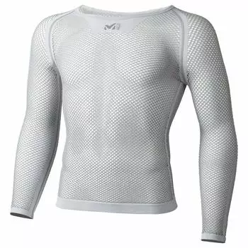 Нижнее белье Drynamic Mesh Sleeve Crew MIV01356 LIGHT GRAY [Millet] 3/4 Мужское L-XL светло-серый
