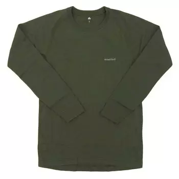 Нижнее белье Geoline Round Neck Shirt 1107704 Green [Montbell] Мужская MW. (Тьма (ДГН)/л)