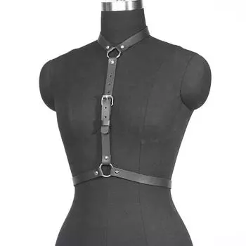 Нижнее белье из искусственной кожи, модное готическое нижнее белье, аксессуары для связывания тела, сексуальное женское платье, готическое женское праздничное платье, аксессуары One size чёрный