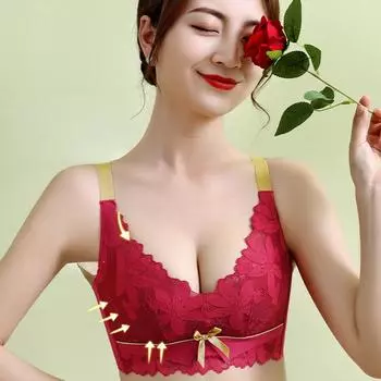 Нижнее белье из латекса для женщин с маленькой грудью, собирает и показывает большую регулировку типа антипровисающий кружевной бюстгальтер 70B белый