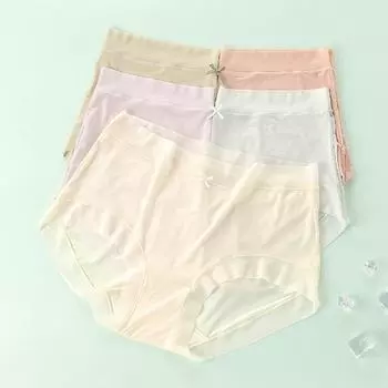 Нижнее белье из ледяного шелка, женские летние тонкие 5А, антибактериальные сексуальные трусы без следов M