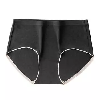 Нижнее белье из модала, элитное женское нижнее белье, антибактериальные бесшовные цельные треугольные брюки со средней посадкой M