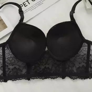 Нижнее белье кружево дышащий большая грудь сборка стальное кольцо новый бюстгальтер женщины удобный сзади 70B