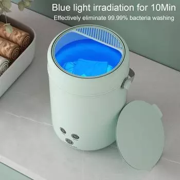 Нижнее белье, носки, 3,8 л, мини-стиральная машина, функция таймера с управлением одной кнопкой, энергосберегающая портативная дорожная стиральная машина с низким уровнем шума US Plug вишня розовый