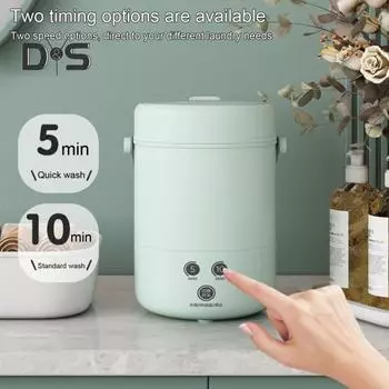 Нижнее белье, носки, 3,8 л, мини-стиральная машина, функция таймера с управлением одной кнопкой, энергосберегающая портативная дорожная стиральная машина с низким уровнем шума US Plug вишня розовый