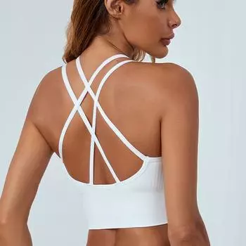 Нижнее белье новое однотонное бюстгальтер для йоги beauty back нюдовый бюстгальтер для спорта S