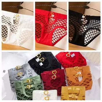 Нижнее белье с низкой талией, дышащие трусы с низкой талией, новые трусики со средней посадкой и вырезом в форме сердца M