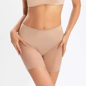 Нижнее белье с плоским углом и средней посадкой, с сетчатым плетением, утягивающее талию, утягивающее живот, бедра, подтягивающее защитные трусики S чёрный