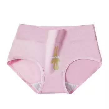 Нижнее белье с принтом, женское хлопковое нижнее белье, дышащие треугольные брюки, бесшовное нижнее белье с высокой талией M