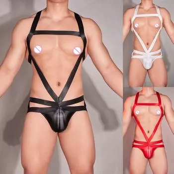 Нижнее белье с ремнями, комбинезоны, купальник, мужской