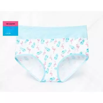 Нижнее белье с высокой талией и поднятыми ягодицами для женских дышащих и удобных тонких треугольных брюк большого размера M