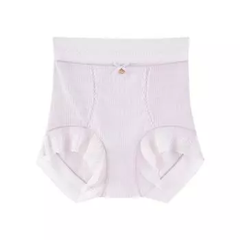 Нижнее белье с высокой талией, кружевное, женское, летнее, тонкое, 7А, антибактериальное, из чистого хлопка, сексуальные трусы с треугольными чашечками и волнистым кружевом M