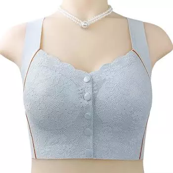Нижнее белье с застежкой спереди, не оставляющее следов, большая грудь, показывает маленькую женскую жилетку без стального кольца, сборка, антипровисающий чехол для бюстгальтера большого размера M