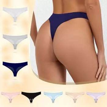 Нижнее белье свободного покроя для женщин T-образной формы. Женские низкие брюки для йоги T-образной формы. L бежевый