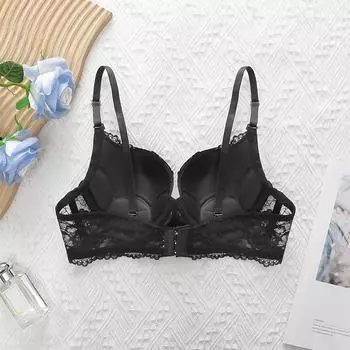 Нижнее белье Тонкая чашка Сборка Сексуальный кружевной регулировка Тип стальной оправы бюстгальтер для женщин и девочек 70B