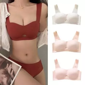 Нижнее белье Tooxika Nude Feeling, удобный бюстгальтер для японских девушек, бесшовный и без стальных колец, тонкий бюстгальтер со сборками