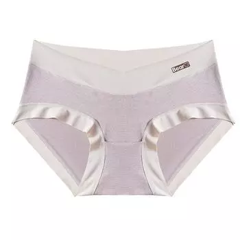Нижнее белье, трусики для беременных, поддерживающие живот, специальные послеродовые женские трусы для беременных M миндальный