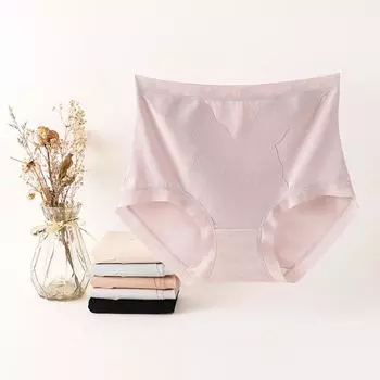 Нижнее белье, женские хлопковые дышащие трусы с высокой талией, подтяжкой живота, 5А, антибактериальные, с промежностью M