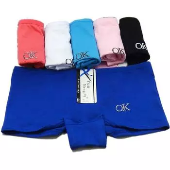 Нижнее белье, женские хлопковые трусики, боксеры для девочек, шорты для мальчиков, трусы, женское нижнее белье, 6 шт./лот M