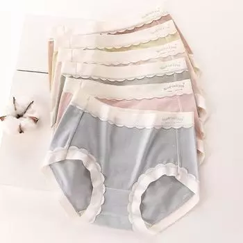 Нижнее белье женские модальные бесшовные 5А антибактериальные сексуальные трусы с промежностью M