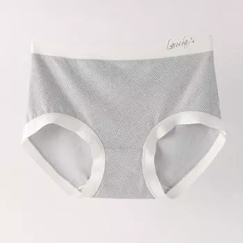 Нижнее белье Женские трусы 5a Антибактериальные трусы без следов со средней талией Тонкие дышащие трусы M