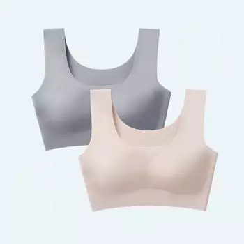 Нижнее белье, женский бюстгальтер без стального кольца, спортивный жилет для сна, бюстгальтер M чёрный