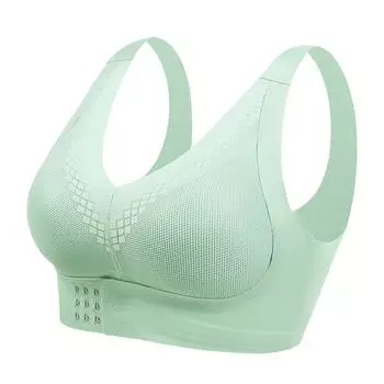 Нижнее белье, женский тонкий бюстгальтер без стальной оправы, большой размер, утягивающий грудь, антипровисающий бюстгальтер M чёрный