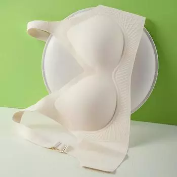 Нижнее белье женское летнее тонкое фасон без стального кольца спортивная коллекция регулировка груди антипровисающий бюстгальтер большого размера 75C чёрный