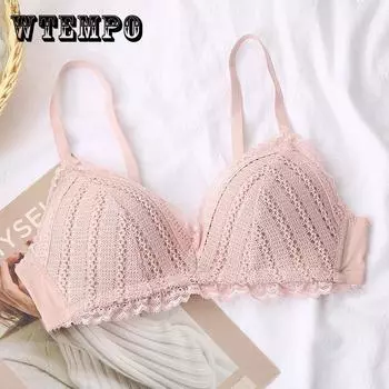 Нижнее белье, женское нижнее белье без ободков, регулируемый кружевной бюстгальтер для кормления грудью, бюстгальтер для девочек, тонкий бюстгальтер с большой грудью, маленький тонкий бюстгальтер, тонкий и дышащий 38/85B
