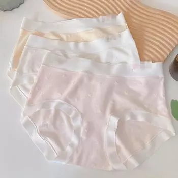 Нижнее белье женское нижнее белье без следов большого размера облегающие бедра дышащие трусы средней талии женские трусики M