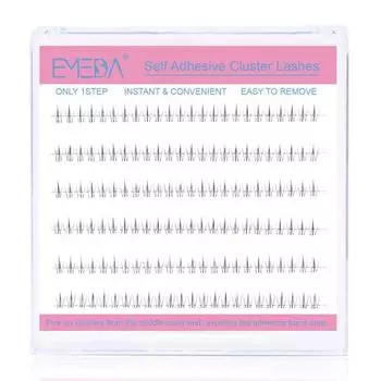 Нижние ресницы, накладные ресницы, EMEDA, самоклеящиеся, клей не требуется, частичные ресницы, прозрачный стержень, ручная работа, натуральные, для повседневной жизни