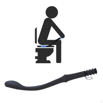 Нижний дворник, туалетные приспособления, удобная салфетка для людей, которым неудобно наклоняться, 15 дюймов Blue01_395mm