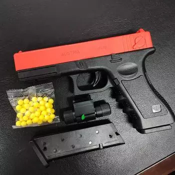 Нижний магазин G17 ручной пистолет пенопластовый мягкий шарик пуля игрушечный пистолет страйкбольный гранатомет CS стрелялки игры оружие для детей мальчиков подарок