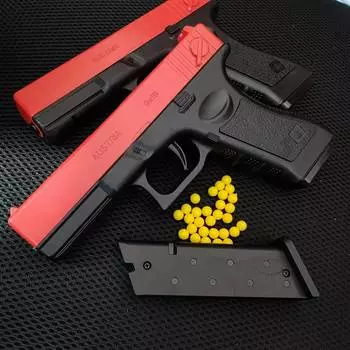 Нижний магазин ручной G17 игрушки пистолет мягкие пули пистолет страйкбольный пистолет для мальчиков спорт на открытом воздухе бластер мальчики подарок