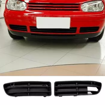 Нижняя решетка Износостойкая решетка Черный бампер Левая/правая боковая крышка с защитой от царапин Накладка 1J5853665B 1J5853666C для R