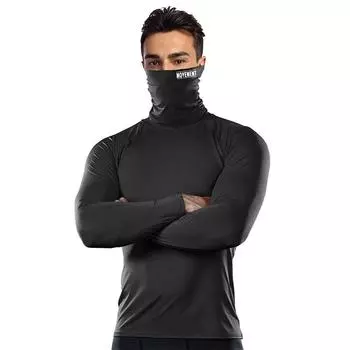 Нижняя рубашка осенняя тяжелая вафельная мужская футболка с длинными рукавами с высоким воротом повседневный пуловер вязаный свитер S белый