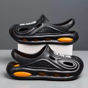 Низкая цена удобные мужские шлепанцы дизайнер для мужской обуви топового бренда роскошные дизайнерские мужские кроссовки сандалии с подушками теннис 36 чёрный