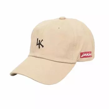 Низкая кепка LARKiNS Вышитый логотип LK Кепка с логотипом Кепка Ящерица Унисекс Один размер Подходит большинству lktm109 Один размер Бежевый [Larkins] Мужская Женская бежевый