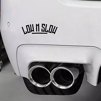 Низкая N Медленная Наклейка Для Контура Автомобиля Забавная Наклейка Безопасность Вождения Светоотражающая Наклейка Водонепроницаемая На Заднее Стекло Долговечная Автомобиль
