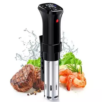 Низкая температура 1100 Вт высокая низкая температура 24 резервирование вакуум медленный рецепт IPX7 сенсорный зажим низкая температура низкая звуковая температура пять слоев чёрный