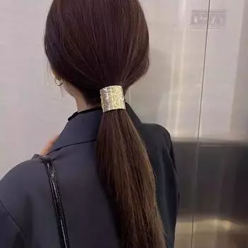 Низкая заколка для хвоста с пряжкой Модная личность Ретро Металл Продвинутые Панк Зажимы Аксессуары для волос для женщин Головные уборы