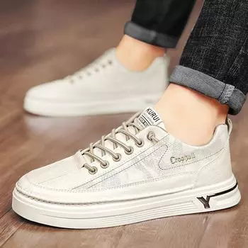 Низкие белые туфли с покрытием для ног, мужская обувь, весна и осень, новые ретро-обувь из кожи для работы, ленивого спорта, повседневная обувь, обувь для скейтбординга 39